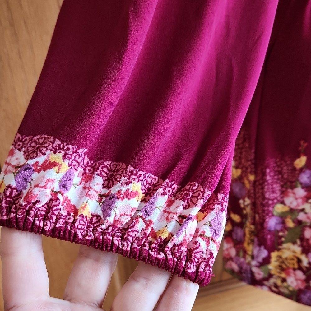 JM Collection Floral Belted Top - Picture 5 of 11